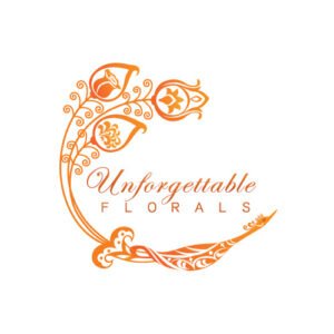 Unforgettable Florals Logo Orange Fire Bird