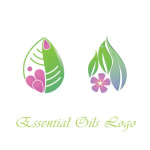 Essential Oils Logo abstract oil drops